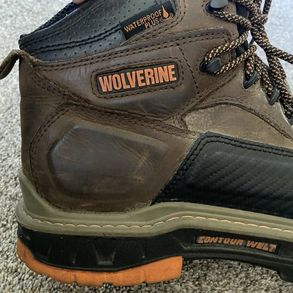 Wolverine Work Boots Men Size 11 Extra Wide EU 44 Mid Composite Toe Waterproof